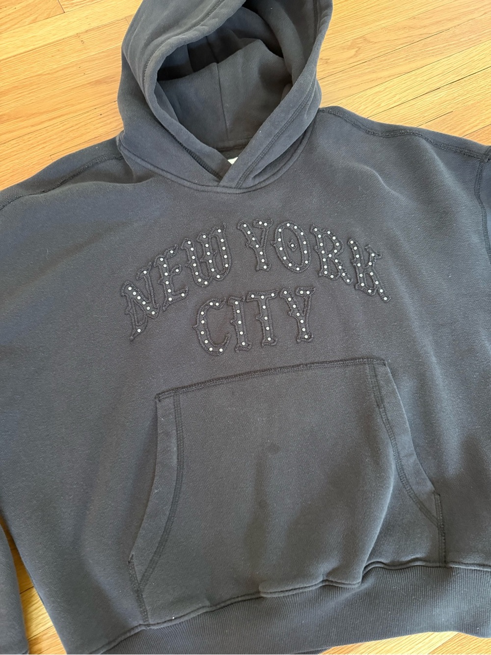 Hollister 'New York City' Baggy Cinch Fit Hoodie Size XS